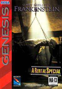 Mary Shelley's Frankenstein Sega Genesis  box art